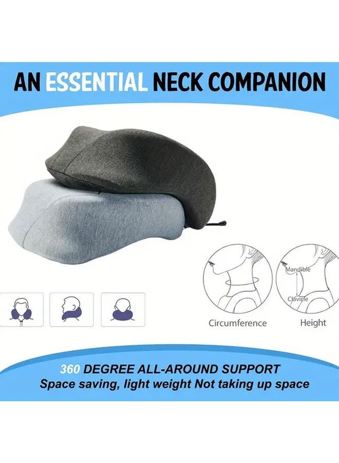 Gray Wedge Pillow For Side Stomach Sleeping Travel Office Noon Break - Image 2